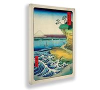 Giallobus - Quadro - Utagawa Hiroshige - La costa Hoda - Tela canvas - 50x70 - Pronto da appendere - Quadri moderni per la casa
