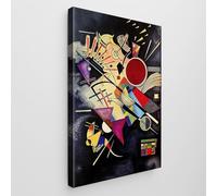 Giallobus - Quadro - Vassily Kandinsky - Art Kandinsky - Tela Standard - 50x70-06 - Accompagnamento nero - Pronto da appendere - Quadri moderni per la casa