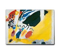 Giallobus - Quadro - Vassily Kandinsky - Impressione n. 3 - Tela Canvas Telaio Standard - 70x50 - Pronto da appendere - Quadri moderni per la casa
