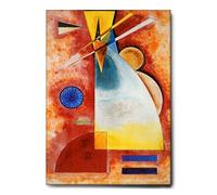 Giallobus - Quadro - Vassily Kandinsky - L'uno nell'altro - Tela Canvas Telaio Standard - 100L x 140l cm - Pronto da appendere - Quadri moderni per la casa