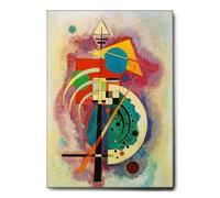 Giallobus - Quadro - Vassily Kandinsky - Omaggio a Will Grohmann - Tela Canvas Telaio Standard - 50L x 70l cm - Pronto da appendere - Quadri moderni per la casa