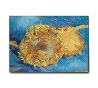 Giallobus - Quadro - Vincent Van Gogh - Due girasoli recisi - Tela Canvas Telaio Standard - 100L x 70l cm - Pronto da appendere - Quadri moderni per la casa