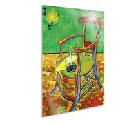 Giallobus - Quadro - Vincent Van Gogh - La sedia di Gauguin - Vetro acrilico - 50x70 - Pronto da appendere - Quadri moderni per la casa