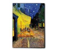 Giallobus - Quadro - Vincent Van Gogh - Terrazza di un caffè di notte - Tela Canvas Telaio Premium Alto Spessore - 50x70 - Pronto da appendere - Quadri moderni per la casa