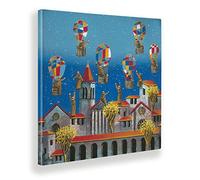 Giallobus - Quadro - Vincenzo Martini - nel Cielo di Assisi - Tela Canvas Telaio Standard - 100x100 - Pronto da Appendere - Quadri Moderni per la casa