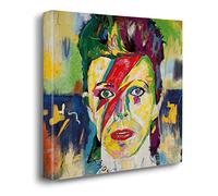 Giallobus - Quadro - Ziggy Stardust - Tela Canvas Telaio Premium Alto Spessore - 100x100 - Pronto da Appendere - Quadri Moderni per la casa
