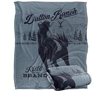 Giallostone Dutton Horse Ride Coperta super morbida al tatto setoso - 152 x 127 cm