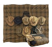 Giallostone Hats Off Coperta super morbida al tatto setoso - 152 x 127 cm