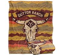 Giallostone Skull Mountain Pattern Coperta super morbida al tatto setoso - 152 x 127 cm