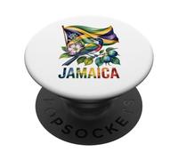 Giamaica Bandiera Giamaicana Medico Uccello Fiore Orgoglio Vacanza PopSockets PopGrip Adesivo