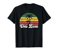 Giamaica One Love Reggae Caribbean Music Rasta Rastafari Uomini Maglietta