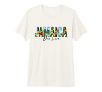 Giamaica One Love Vacanza Tropicale Spiaggia Isola dei Caraibi Maglietta Premium