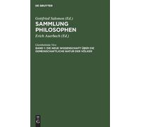 Giambattista Vi Die Neue Wissenschaft Über Die Gemeinschaftli (Copertina rigida)