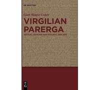 Gian Biagio Conte Virgilian Parerga (Copertina rigida)