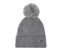 Gian Marco Venturi Cappello donna lurex in maglia con pompon - grigio