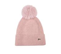 Gian Marco Venturi Cappello donna lurex in maglia con pompon - rosa