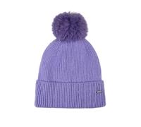 Gian Marco Venturi Cappello donna lurex in maglia con pompon - viola