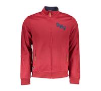 GIAN MARCO VENTURI FELPA CON ZIP UOMO ROSSO