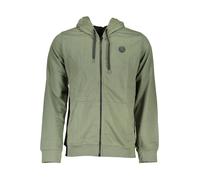 GIAN MARCO VENTURI FELPA CON ZIP UOMO VERDE