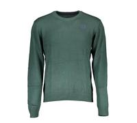 Gian Marco Venturi Maglioncino Uomo con Toppe, Vari Colori, Maglioncino Casual Tinta Unita (M, Verde)