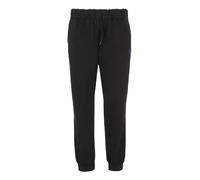 Gian Marco Venturi Pantalone Sportivo, Pantaloni da Tuta, con Elastico in Vita e Lacci, 3 Tasche, Polsino alla Caviglia, Ricamo, Logo (L, Nero)
