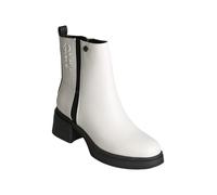 Gian Marco Venturi Stivaletti donna con tacco e plateau - perla