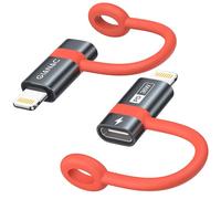 GIANAC Adattatore USB C a Lightning (2 Pezzi), 36W Adattatore Lightning USB C Ricarica Rapida Compatibile con iPhone 14 13 12 11 Pro Max, iPad Pro/Air 5/Mini 6, Non adatto per OTG/Audio