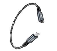 GIANAC Cavo di Prolunga USB C 100W 0.5M,3.2 Gen2 4K@60Hz Cavo Type C Maschio a Femmina 10Gbps Cavo Prolunga Tipo C Compatibile per iPhone 15 Pro Max, MacBook Pro/Air XPS 15 Galaxy S23 S22