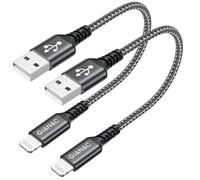 GIANAC Cavo Lightning [0.5M 2Pezzi] Certificato MFi per iPhone 14/13/12/11/X/XS/XS Max/XR/8/7/6s/6 Plus - Caricabatterie Carica Rapida