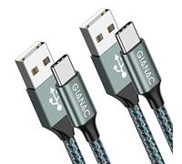 GIANAC Cavo USB [2Pezzi: 1m] 3.1A Cavo USB Type-C Nylon Caricatore Ricarica Rapida Cavo Tipo C per Samsung S8 S9 S10 A30 A40 A50 A70,Huawei P9 P20 P10 P30, Xiaomi,Sony,OnePlus