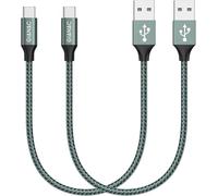 GIANAC Cavo USB C,[2Pezzi: 0.3 meters] 3.1A Cavo USB Type-C Nylon Caricatore Ricarica Rapida Cavo Tipo C per Galaxy S8 S9 S10 A30 A40 A50 A70,Huawei P9 P20 P10 P30, Xiaomi,OnePlus