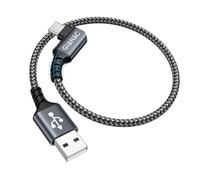 GIANAC Cavo USB Type-C [0.15M] Cavo USB C 90 gradi Cavo di ricarica USB C Tipo C 3.1A cavo di ricarica e cavo dati USB C per Samsung Galaxy S22 S21 S20 S10,Huawei P9 P20 P10 P30, Xiaomi,Sony,OnePlus