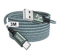 GIANAC Cavo USB Type-C 3M, Cavo USB C Lungo Cavo di ricarica USB C Tipo C 3.1A cavo di ricarica e cavo dati USB C per Galaxy S22 S21 S20 S10,Huawei P9 P20 P10 P30, Xiaomi,Sony,OnePlus