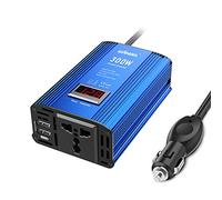 GIANDEL 300W Invertitore di Potenza Convertitore da 12V a 220V 230V con 2 Porte USB, Power Inverter per Auto (Onda Sinusoidale Modificata con Multi Protezioni,Display a LED)