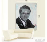 Gianfranco Alessio - Cary Grant - Quadro stampa su Tela Riproduzioni