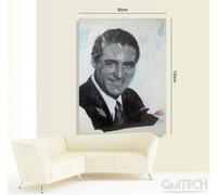 Gianfranco Alessio - Cary Grant - Quadro stampa su Tela Riproduzioni