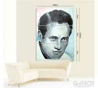 Gianfranco Alessio - Paul Newman - Quadro stampa su Tela Riproduzioni