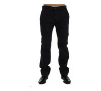 Gianfranco Ferré - Chinos in Cotone Stretch Blu Taglio Dritto - -Trousers -Uomo -Blu -M