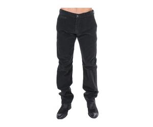 Gianfranco Ferré - Pantaloni Straight Fit in Cotone a Coste - - Trousers - Uomo - Nero - M