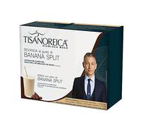 Gianluca Mech | Tisanoreica Bevanda Proteica Banana Split, 4 x 28g | Integratore Alimentare Keto, 344kcal per 100g