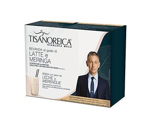 Gianluca Mech | Tisanoreica Bevanda Proteica Latte e Meringa, 4 x 29g | Integratore Alimentare Keto, 356kcal per 100gr