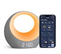 Gianna - Macchina sonora sveglia, riconoscimento intelligente della scrittura, macchina per il sonno del bambino, macchina del rumore bianca lenitiva automatica per la camera dei bambini, orologio