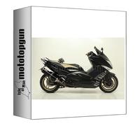 giannelli 73780b6k scarico completo omologato nocat ipersport alluminio nero compatibile con yamaha t-max tmax 500 2008 2009 2010 2011 mototopgun