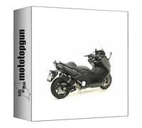giannelli 73790b6k terminale completo omologato open ipersport alluminio nero compatibile con yamaha t-max tmax 530 2012 2013 2014 2015 2016 mototopgun