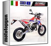 GIANNELLI SCARICO COMPLETO HOM ENDURO CARBON FANTIC MOTOR 50 ER MR COMP 2017 17 34086HF + 34697HF