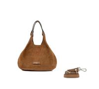 Gianni Chiarini Due Borsa a sacchetto in pelle scamosciata Caramel