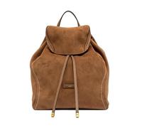 Gianni CHIARINI BORSA DONNA ZAINO VIOLETTE IN PELLE SCAMOSCIATA A SPALLA CARAMEL BS25815