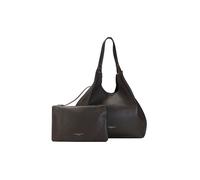 Gianni CHIARINI Pelle borsa shopper borsa a tracolla Dua Shopping Bag Espresso marrone scuro