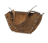 Gianni Chiarini Borsa Shopper Bloom in Velluto Caramello