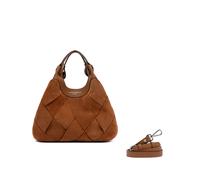 Gianni Chiarini Due Borsa a sacchetto in pelle scamosciata Caramel